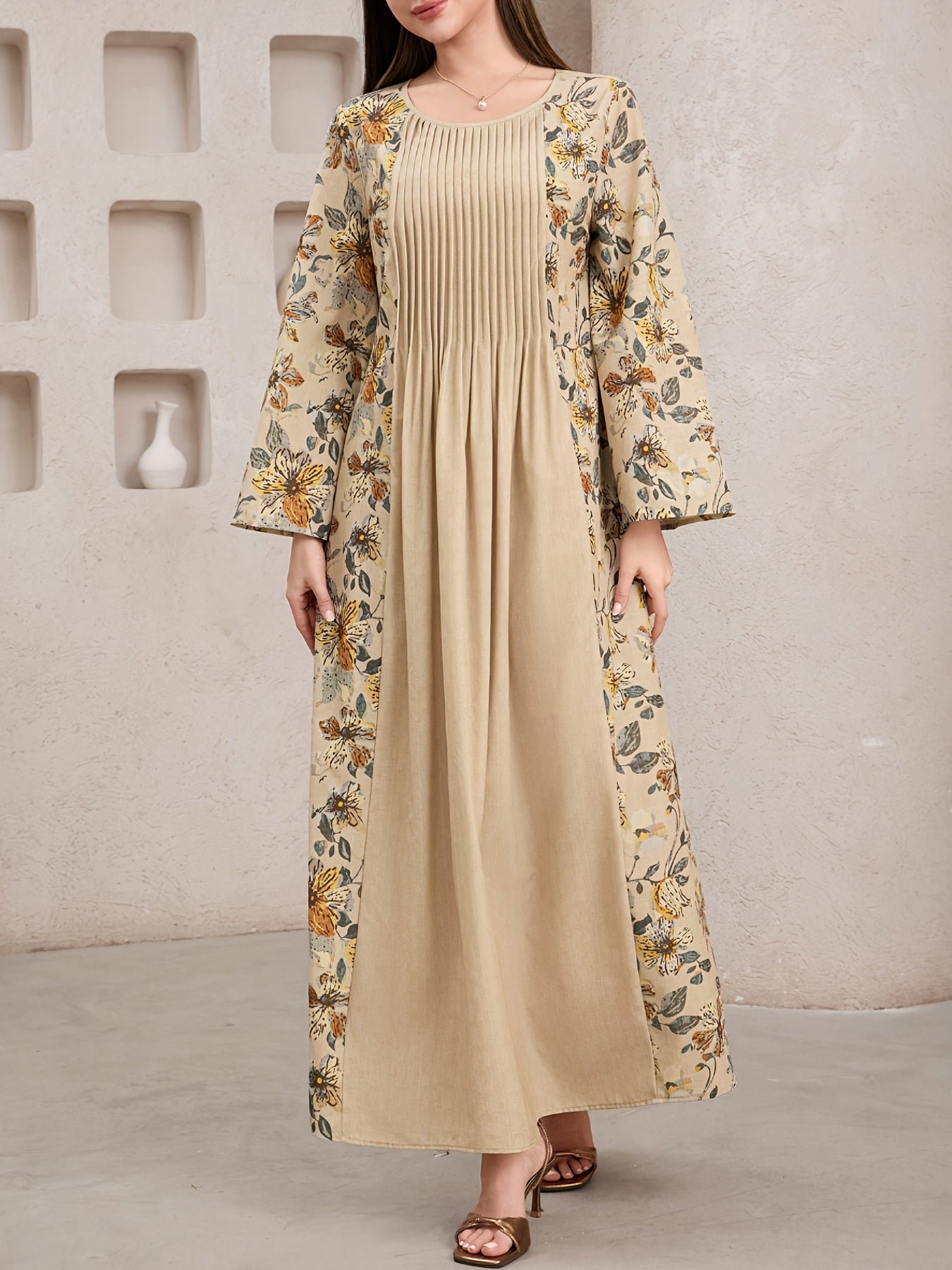 Women Dresses: Vintage Floral Tunic Dress | Salman Store