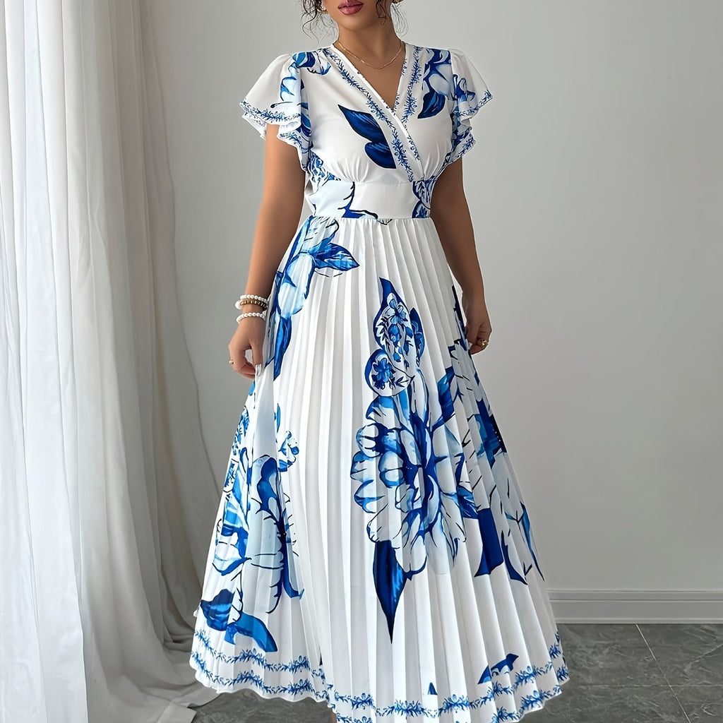 Women Dresses: Elegant Floral Vacation Dress | Salman Store