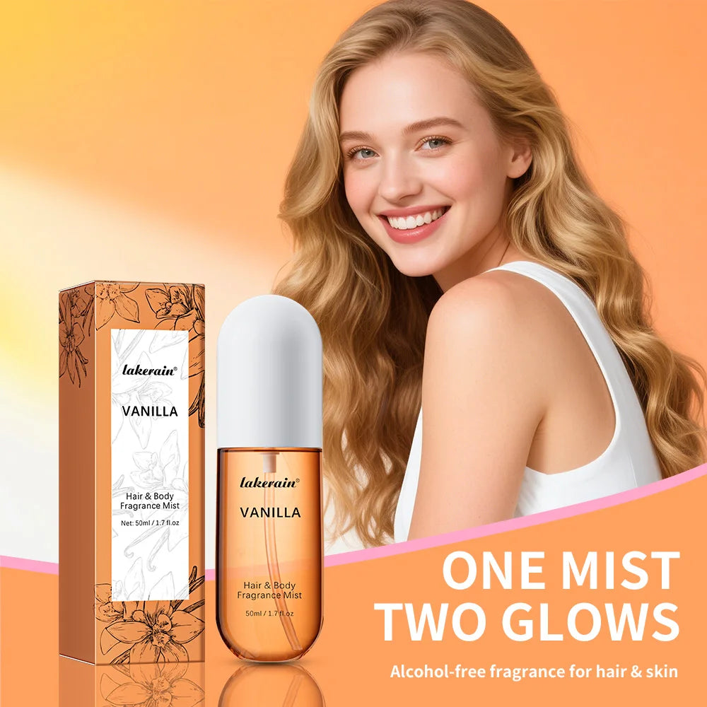Luxury Vanilla & Rose Fragrance Mist - Long Lasting Perfume for Body & Hair - JStorehub 