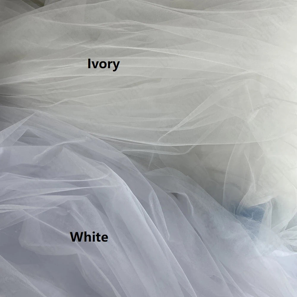 Graceful Plus Size Wedding Dress - Organza Embroidery A-Line Ball Gown with Applique - JStorehub 