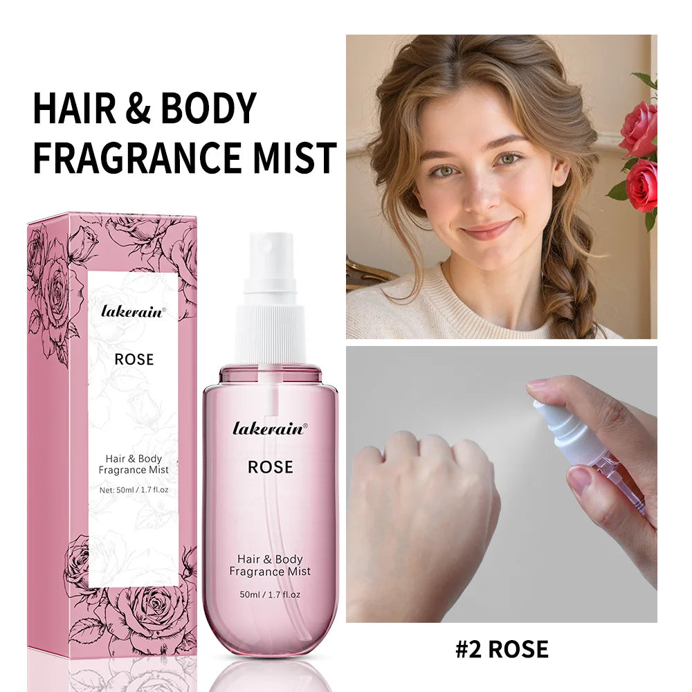 Luxury Vanilla & Rose Fragrance Mist - Long Lasting Perfume for Body & Hair - JStorehub 