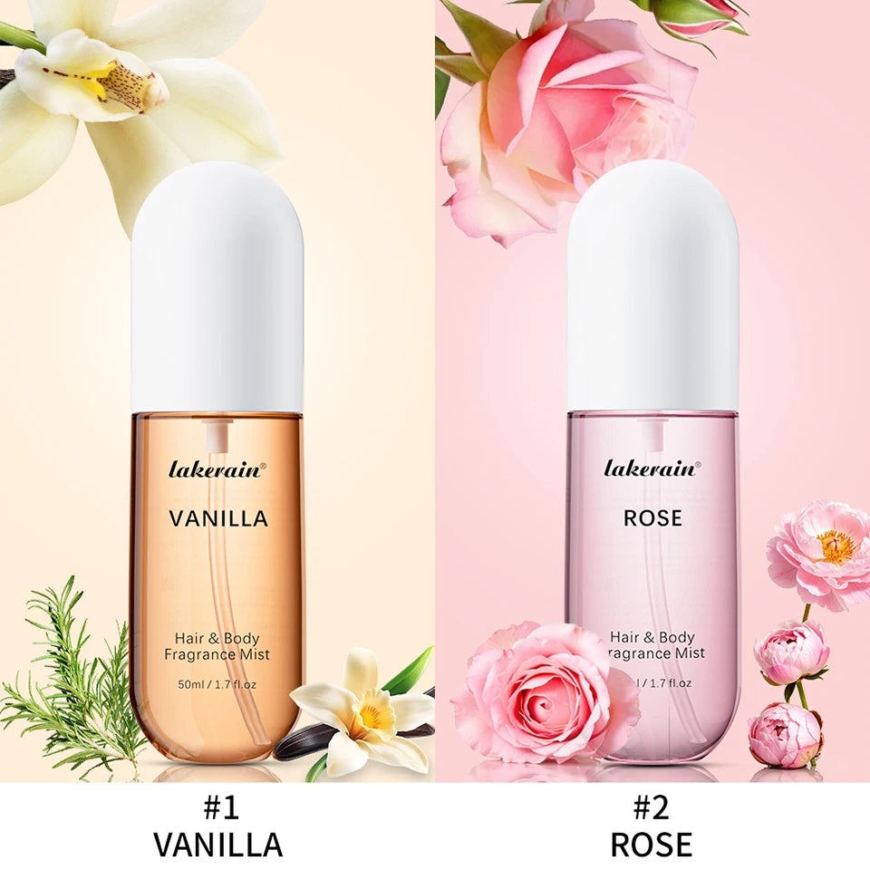 Luxury Vanilla & Rose Fragrance Mist - Long Lasting Perfume for Body & Hair - JStorehub 