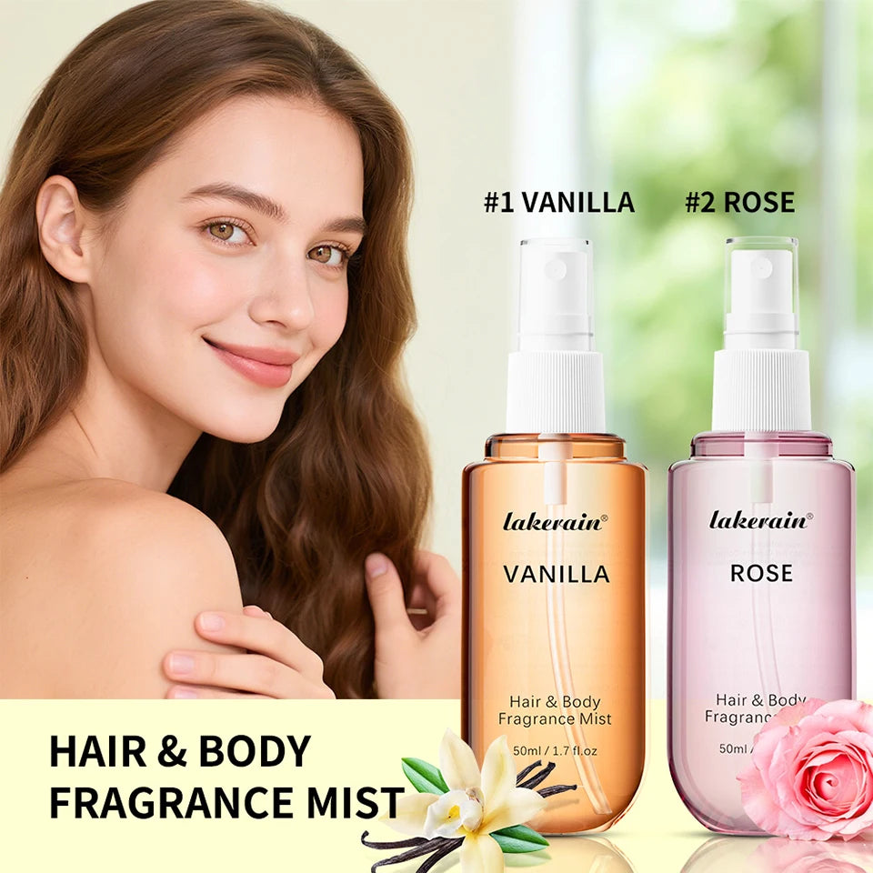 Luxury Vanilla & Rose Fragrance Mist - Long Lasting Perfume for Body & Hair - JStorehub 