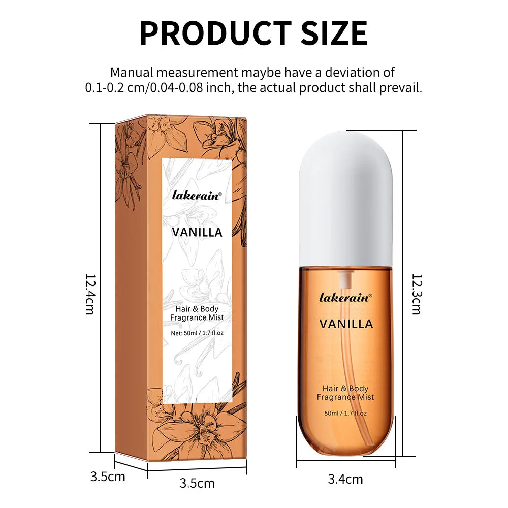 Luxury Vanilla & Rose Fragrance Mist - Long Lasting Perfume for Body & Hair - JStorehub 
