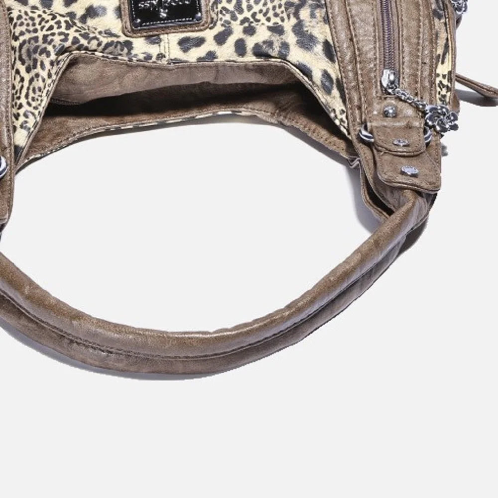 Vingtae Women Handbags Leopard Bag Top-handle Handbag Fashion - SalmanStore 
