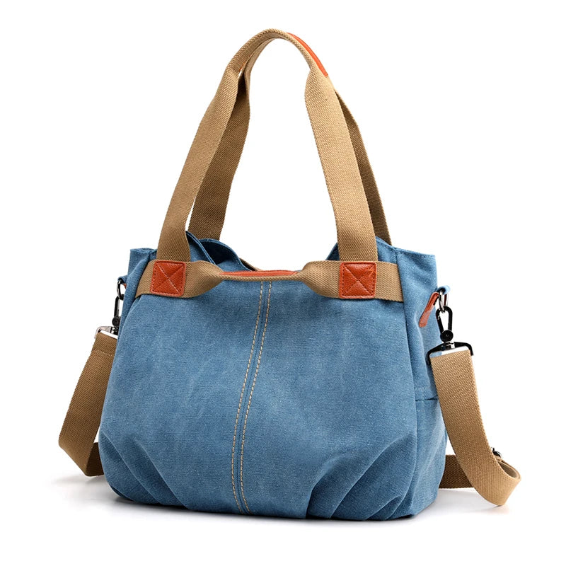 Canvas Hobos Bag Women Handbags Female Designe - SalmanStore 
