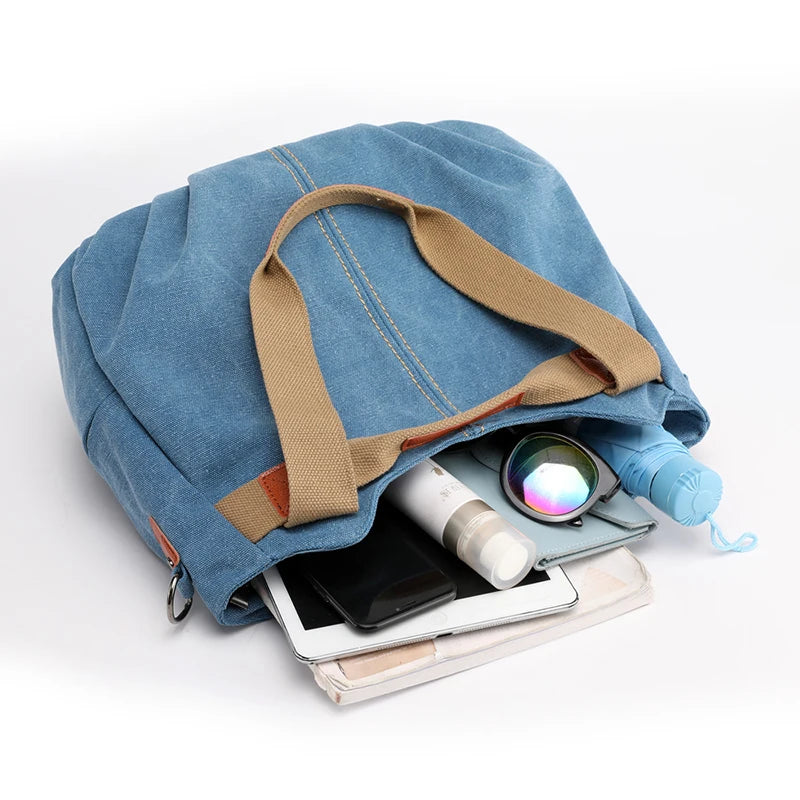 Canvas Hobos Bag Women Handbags Female Designe - SalmanStore 