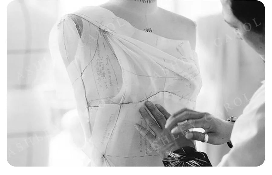 Luxury Long Sleeve Princess Wedding Dress - Sparkling Beaded Bridal Gown - JStorehub 