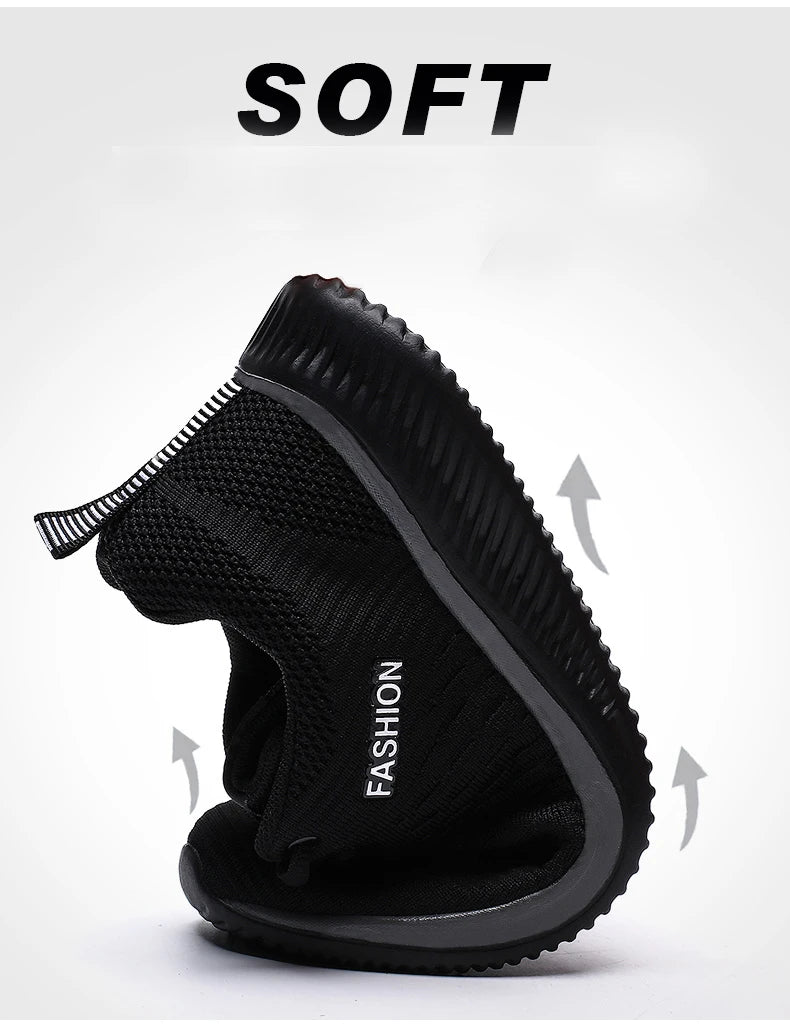 Summer Breathable Men's Casual Shoes Mesh Breathable Man Casual Shoes Fashion Moccasins Lightweight Men Sneakers Hot Sale 35-47