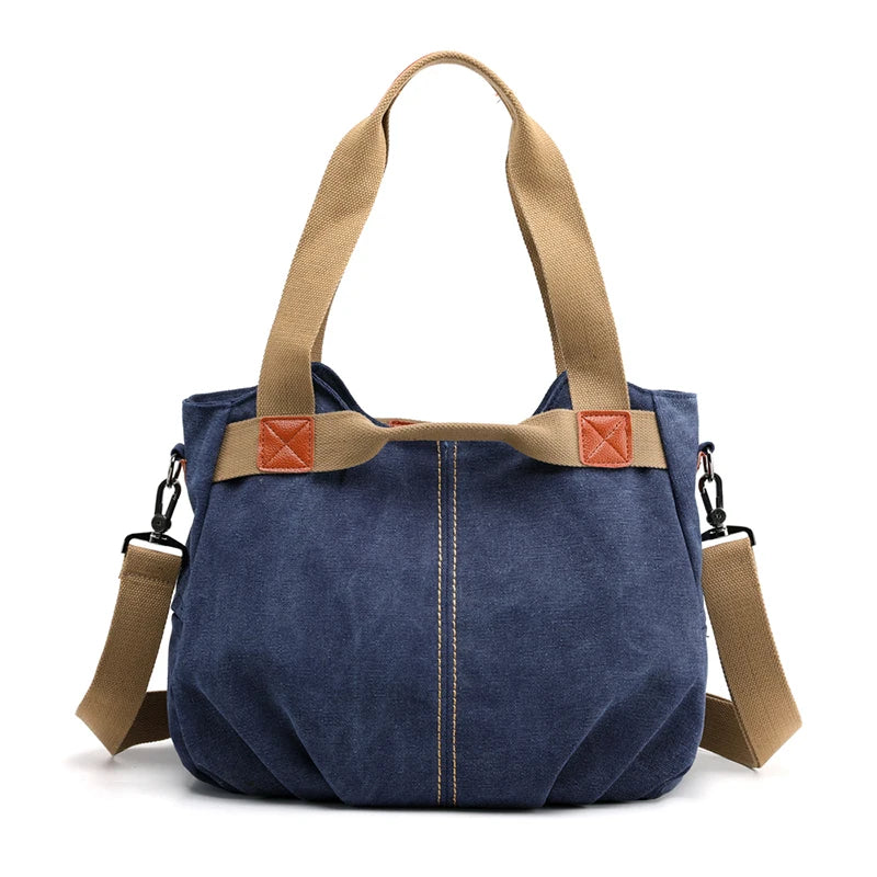 Canvas Hobo Bag for Women - Fashionable Designer Shoulder Handbag