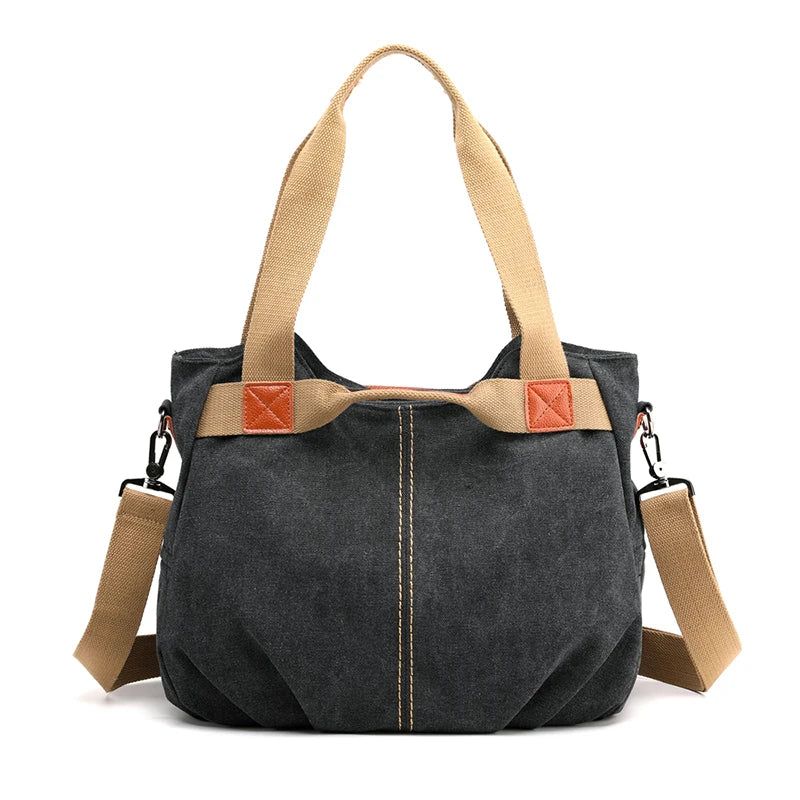 Canvas Hobos Bag Women Handbags Female Designe - SalmanStore 