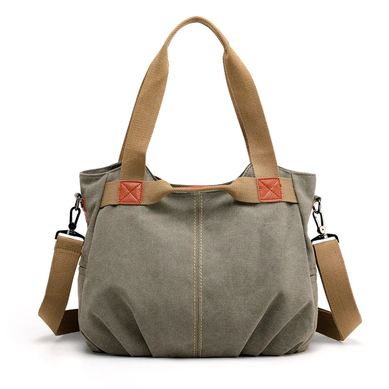 Canvas Hobo Bag for Women - Fashionable Designer Shoulder Handbag