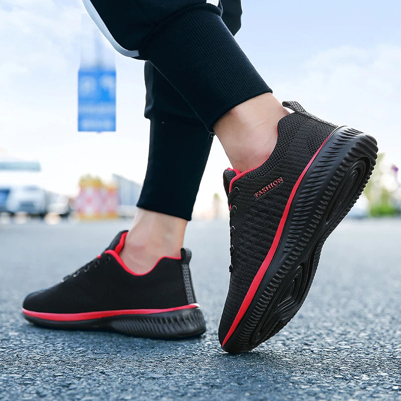 Summer Breathable Men's Casual Shoes Mesh Breathable Man Casual Shoes Fashion Moccasins Lightweight Men Sneakers Hot Sale 35-47
