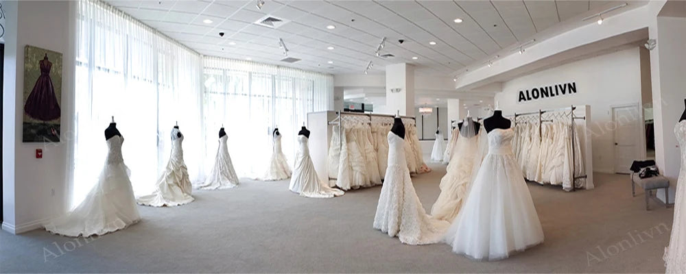 Luxury 2-in-1 Lace Mermaid Wedding Dress - Beading Illusion Neck Bridal Gown - JStorehub 