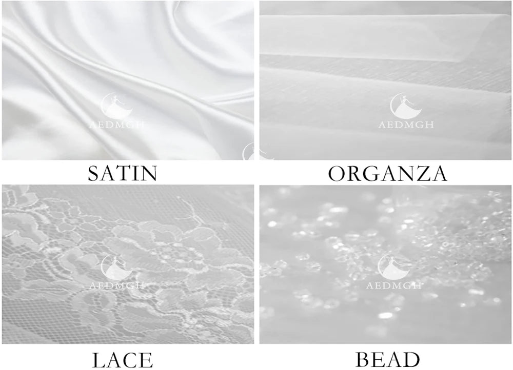 A-Line Elegant Wedding Dress - Boat Neck Long Sleeve Lace Applique Bridal Gown - JStorehub 