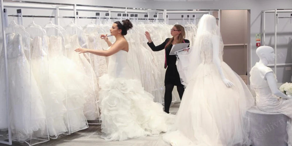 Luxury 2-in-1 Lace Mermaid Wedding Dress - Beading Illusion Neck Bridal Gown - JStorehub 