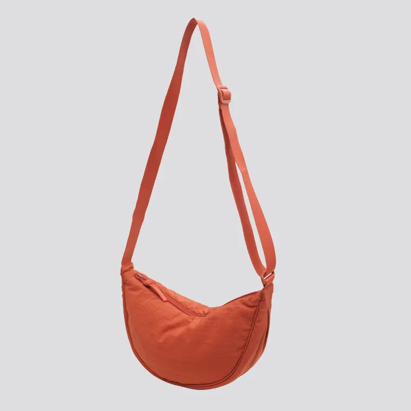 Casual Nylon Hobo Crossbody Bag for Women - Large Capacity Designer Shoulder