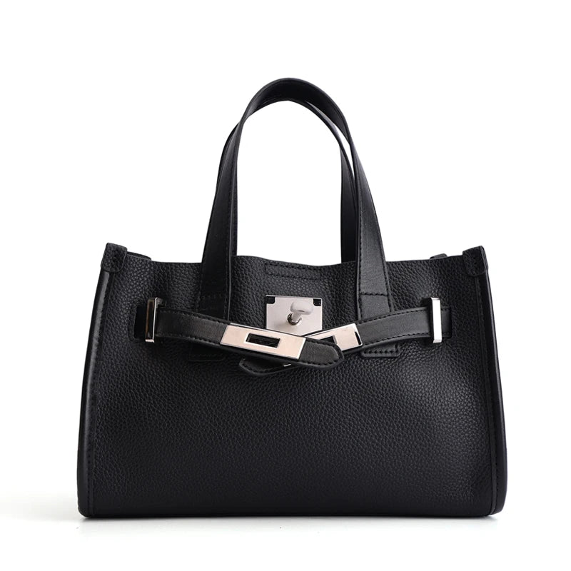 Cowhide Satchel Bag for Women 2026 - Mini Genuine Leather Crossbody Bag