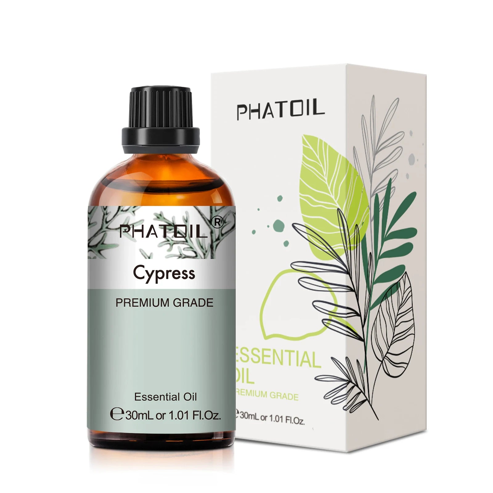 Phatoil 30ml Aromatherapy Essential Oil Set - Lavender Eucalyptus Vanilla Orange