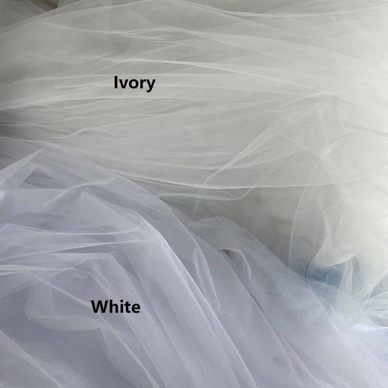 Elegant O-Neck Wedding Dress - Lace-Up A-Line Applique Tulle Long Sleeve Gown - JStorehub 