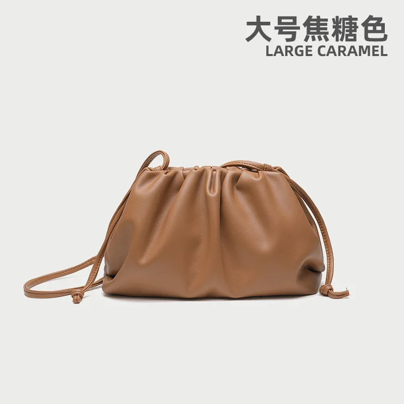 Luxury Soft PU Leather Shoulder Bag for Women - Small Crossbody Messenger Bag