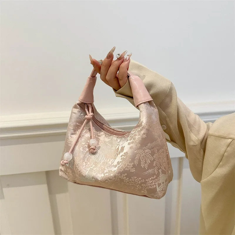 Chinese Style Fine Embroidery Shoulder Bag 2025 - Fashion Crossbody Tote Handbag for Women - JStorehub 