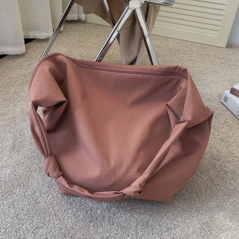 2026 Canvas Tote Bag for Women - Casual Solid Color Shoulder Messenger Bag