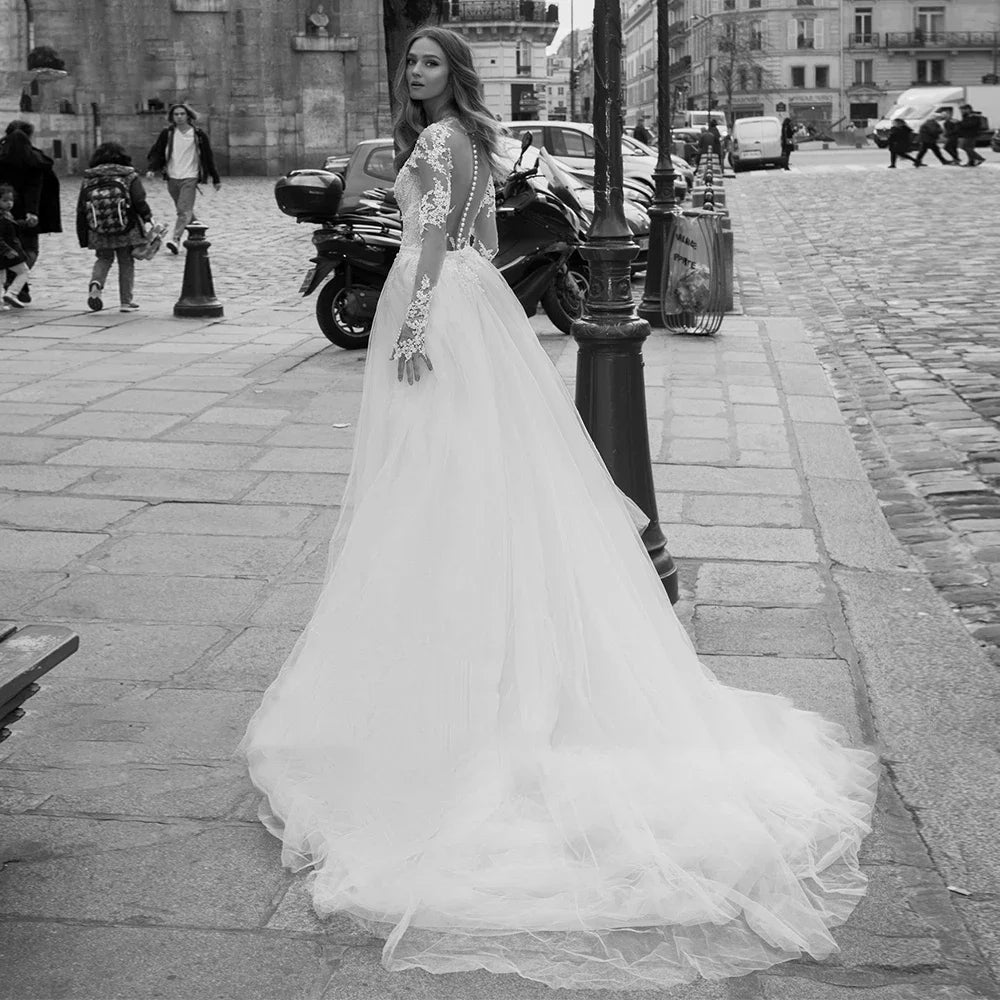 Elegant Wedding Dress for Women – Modern Bridal Gown - SalmanStore 