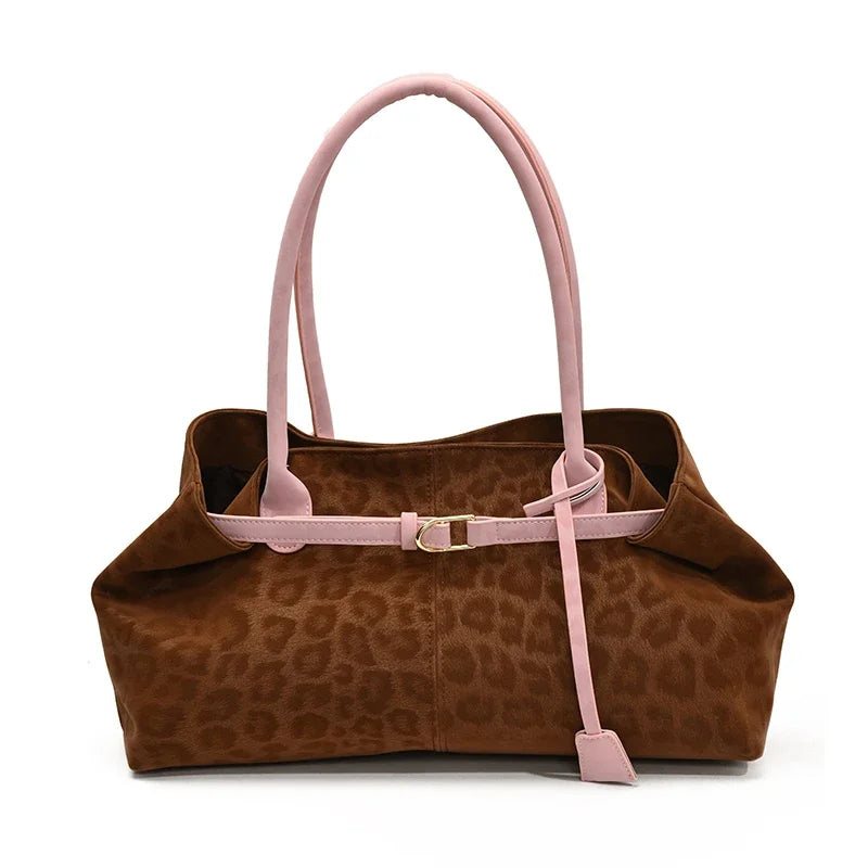 Leopard PU Leather Shoulder Bag for Women - 2026 Luxury Trend Tote Handbag - JStorehub 