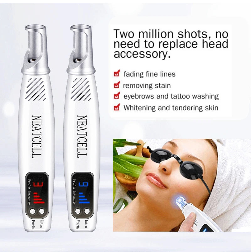 Picosecond Laser Pen for Scar Removal - Blue Light Therapy Mole Freckle Remover - JStorehub 
