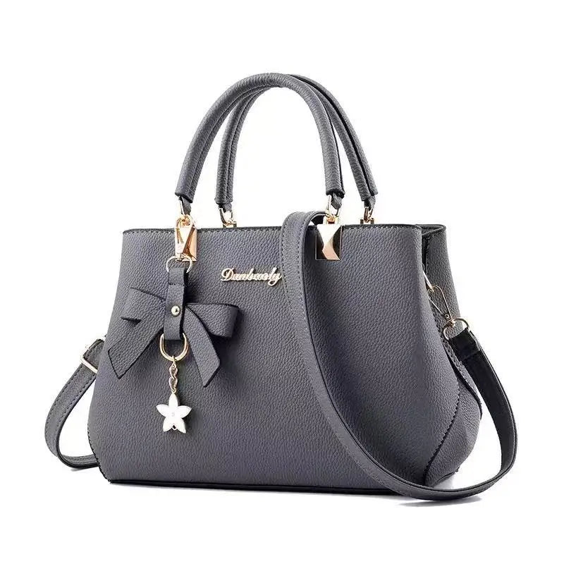 Korean Trendy Bow Shoulder Bag - Large Capacity Messenger Bag for Women - JStorehub 
