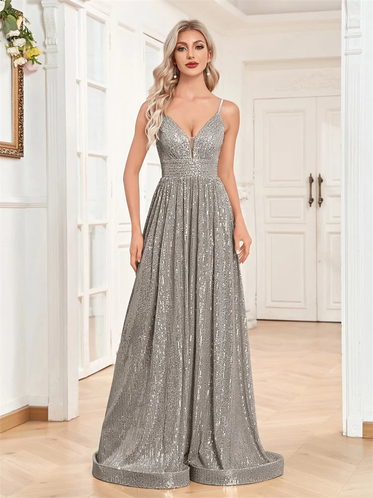 LucyInLove Elegant Slit Mermaid Evening Dress 2025 - Long Formal Gown - JStorehub 