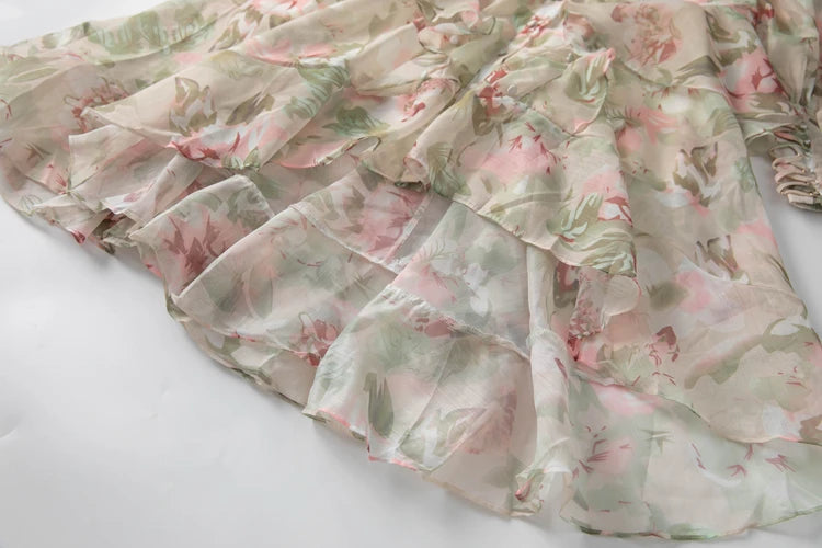 Women Dresses: Stand Collar Floral Casual Vestidos | Salman Store