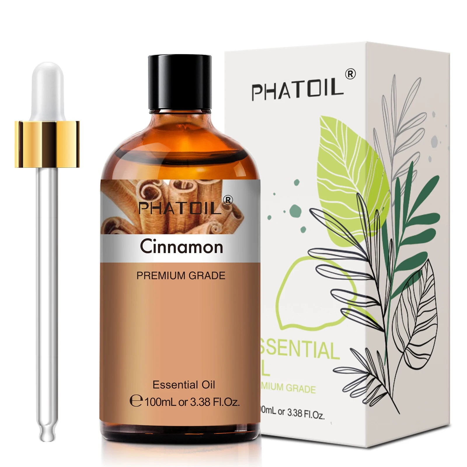 Phatoil 100ml Premium Essential Oil Set - Sandalwood Lavender Eucalyptus