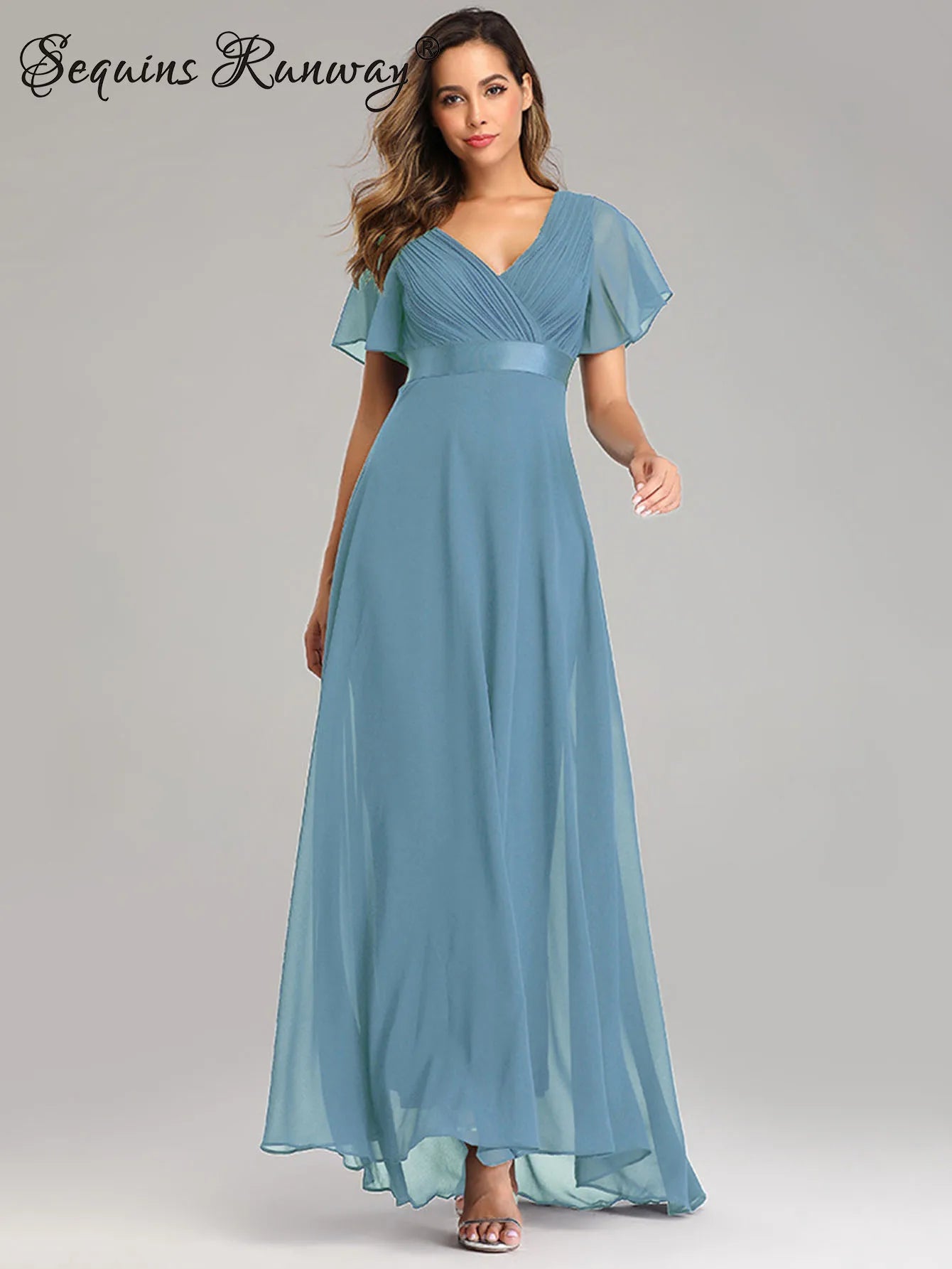 Sexy Pink Chiffon Tulle Maxi Summer Dress - Casual Vintage Long Party Gown