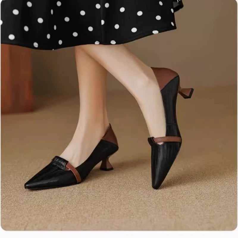 2026 Women's Pointed Toe High Heels - Comfortable Low Cut Pumps Sandals - JStorehub 