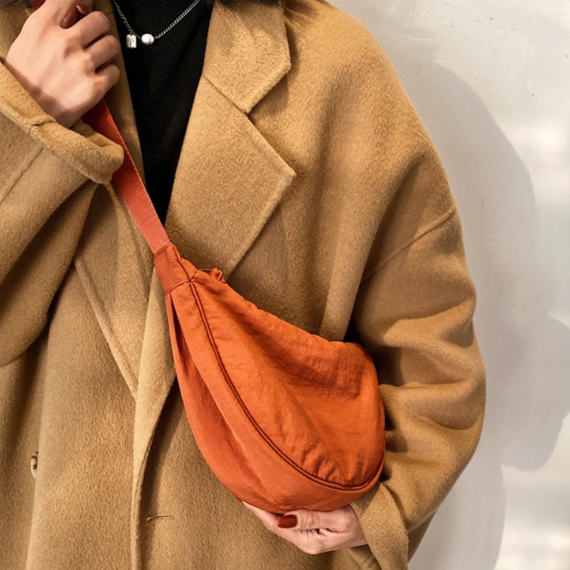 Casual Nylon Hobo Crossbody Bag for Women - Large Capacity Designer Shoulder - JStorehub 