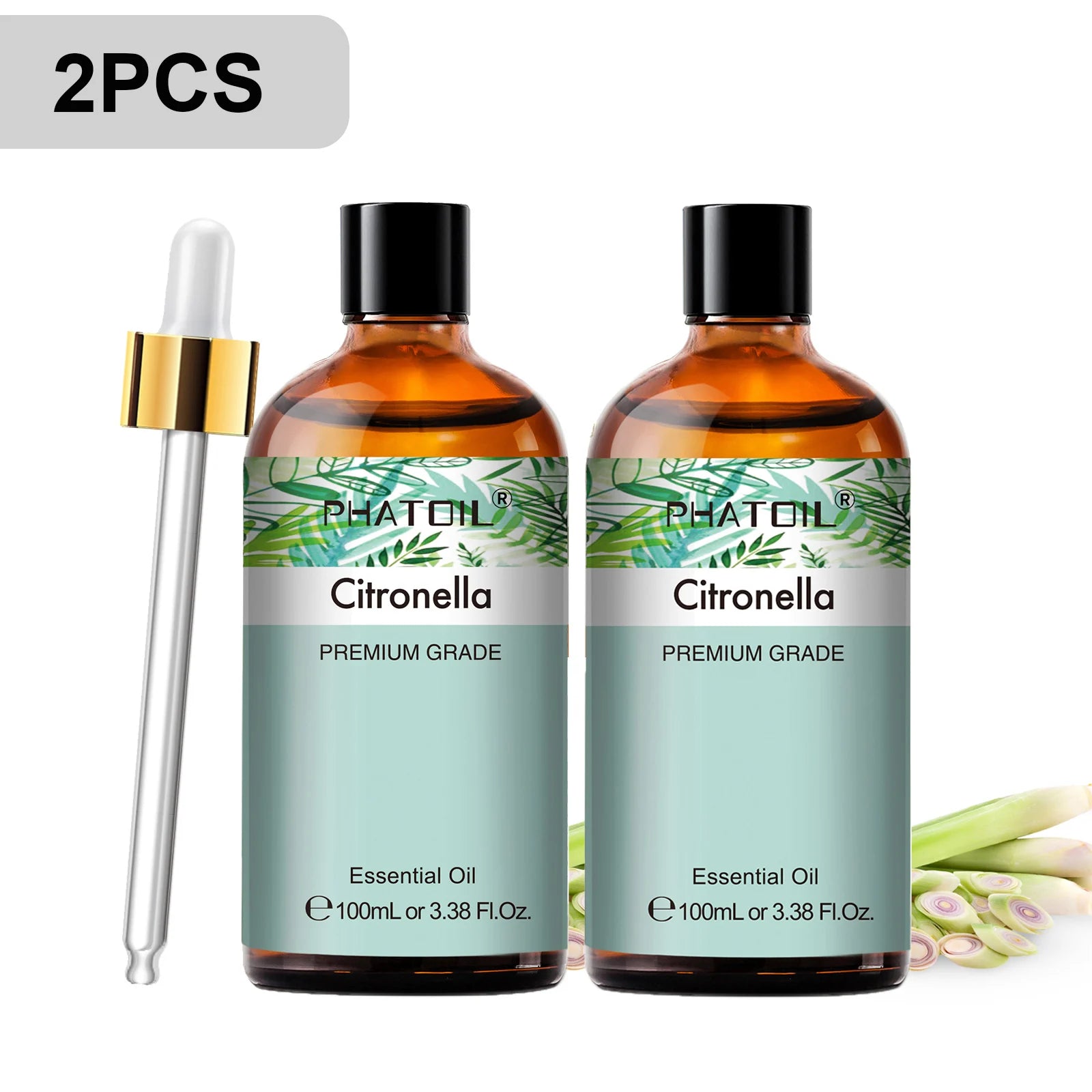 Phatoil 100ml Premium Essential Oil Set - Sandalwood Lavender Eucalyptus - JStorehub 