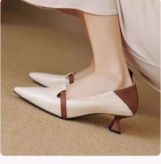 2026 Women's Pointed Toe High Heels - Comfortable Low Cut Pumps Sandals - JStorehub 