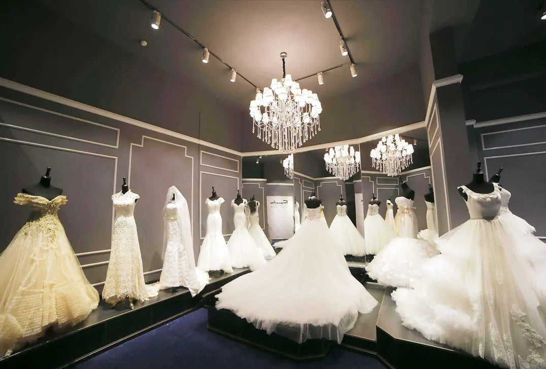 Elegant Long Sleeve V-Neck Mermaid Wedding Dress - 2-in-1 Detachable Tail Bridal Gown - JStorehub 
