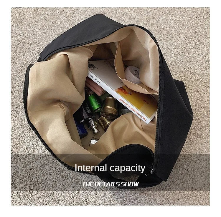 2026 Canvas Tote Bag for Women - Casual Solid Color Shoulder Messenger Bag - JStorehub 