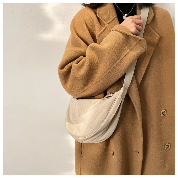 Casual Nylon Hobo Crossbody Bag for Women - Large Capacity Designer Shoulder - JStorehub 
