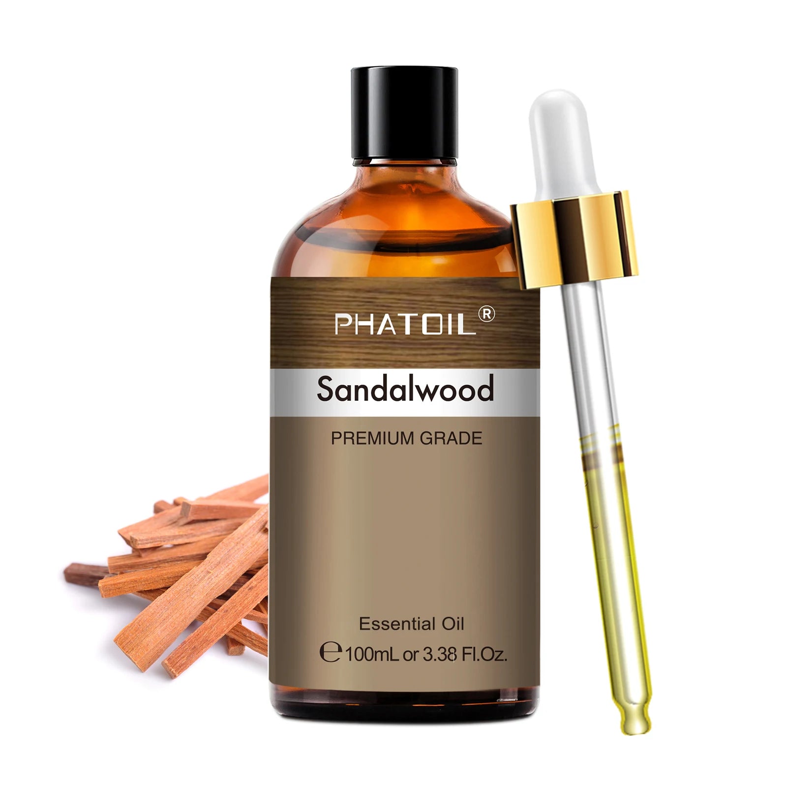 Phatoil 100ml Premium Essential Oil Set - Sandalwood Lavender Eucalyptus - JStorehub 