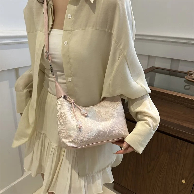 Chinese Style Fine Embroidery Shoulder Bag 2025 - Fashion Crossbody Tote Handbag for Women - JStorehub 