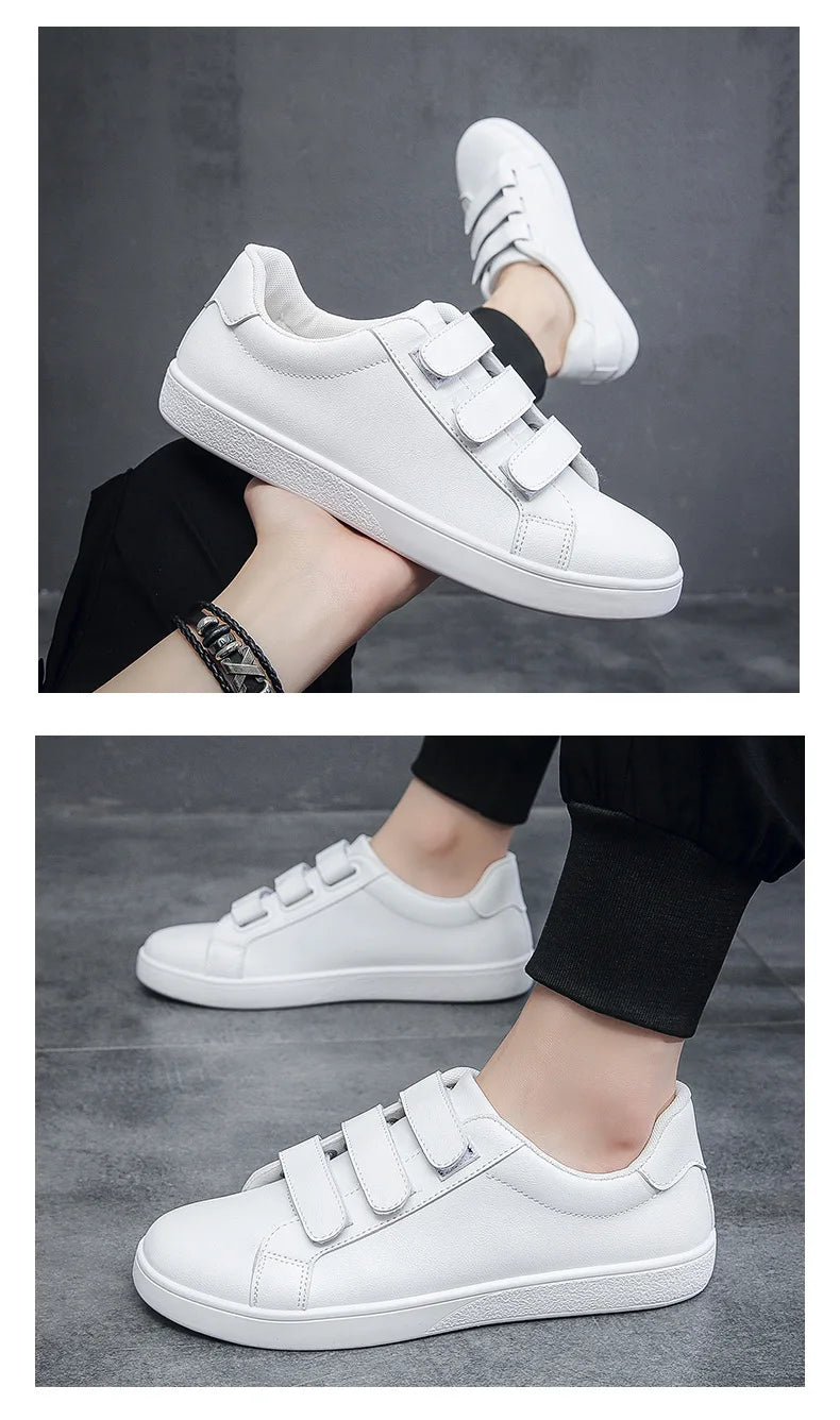 New autumn white shoes Fashion non slip board shoes Outdoor skateboarding loafers comfortable Shoe Flat Male Sneakers Tenis Para