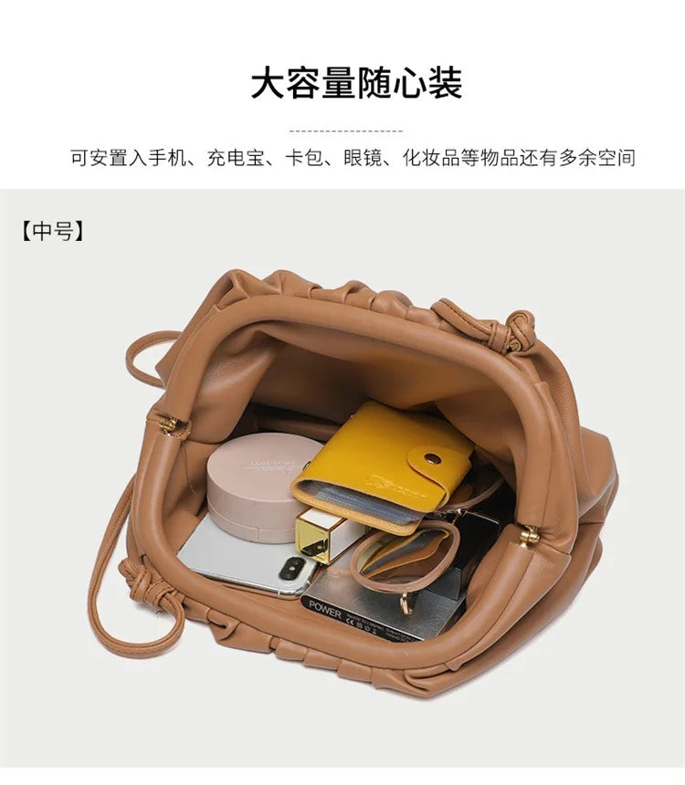 Luxury Soft PU Leather Shoulder Bag for Women - Small Crossbody Messenger Bag - JStorehub 