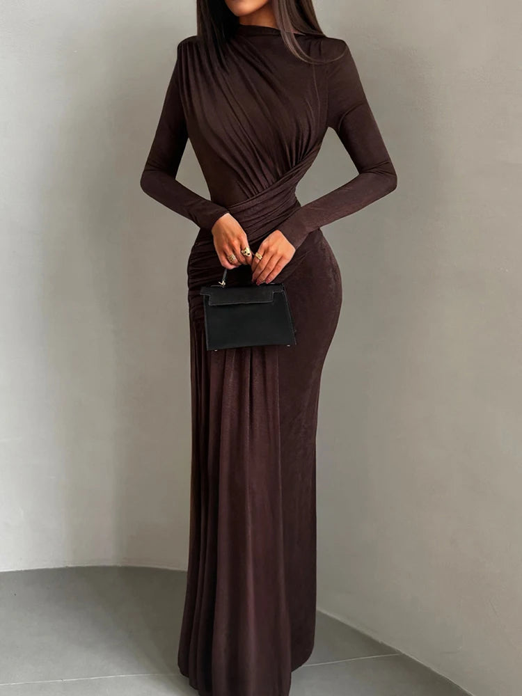 Women Dresses: NIBBER Ankle-Length A-Line Dress | Salman Store