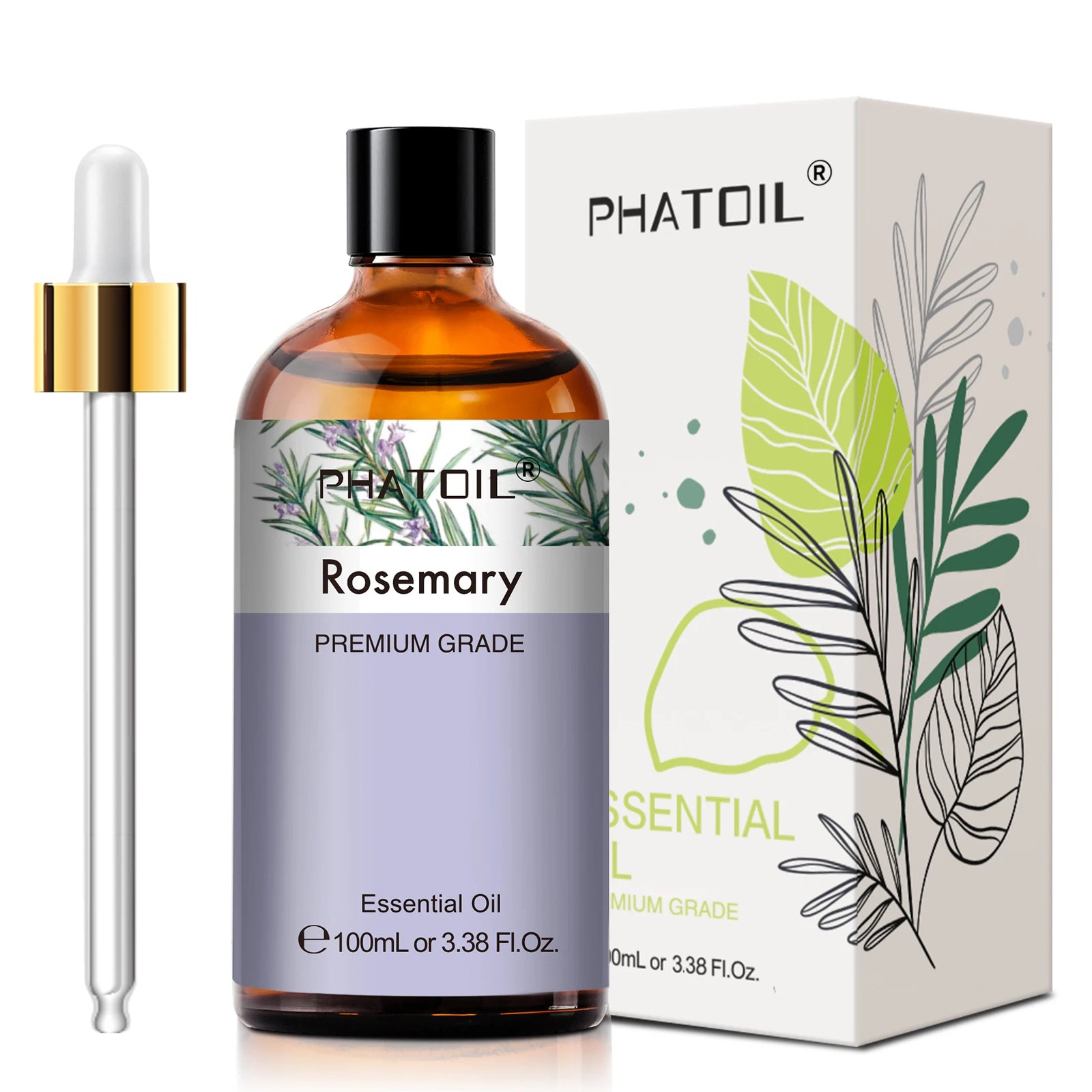 Phatoil 100ml Premium Essential Oil Set - Sandalwood Lavender Eucalyptus