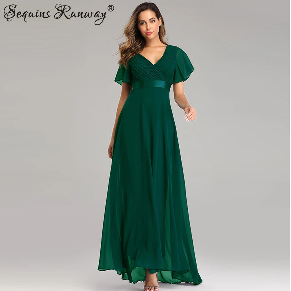 Sexy Pink Chiffon Tulle Maxi Summer Dress - Casual Vintage Long Party Gown