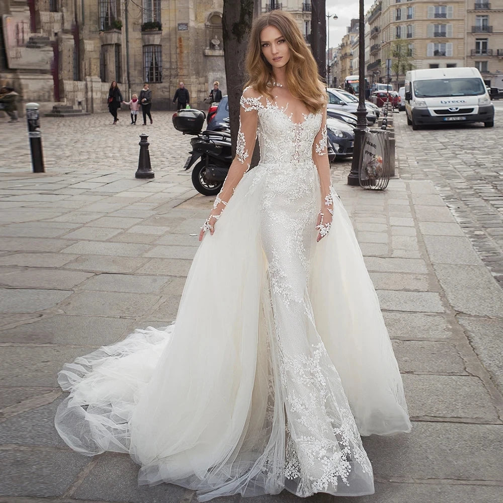 Elegant Wedding Dress for Women – Modern Bridal Gown - SalmanStore 